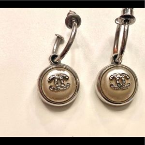 Chanel Pearl & Rhinestone Vintage Earrings